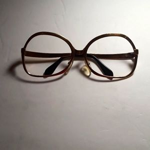 RARE VINTAGE GOLD MENRAD STUDIO MOD 600 BIG LENS EYEGLASSES